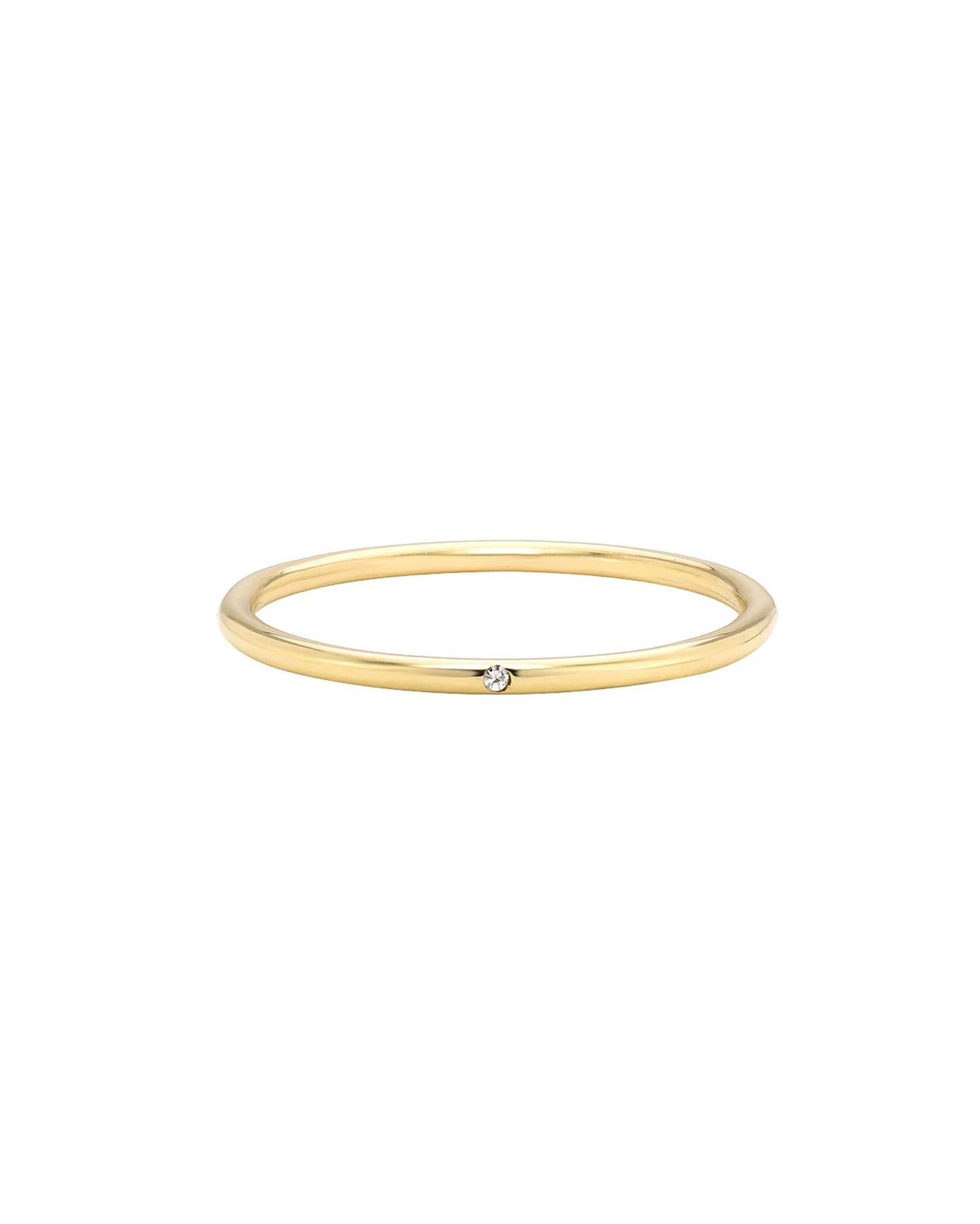 14k Tiny Diamond Band