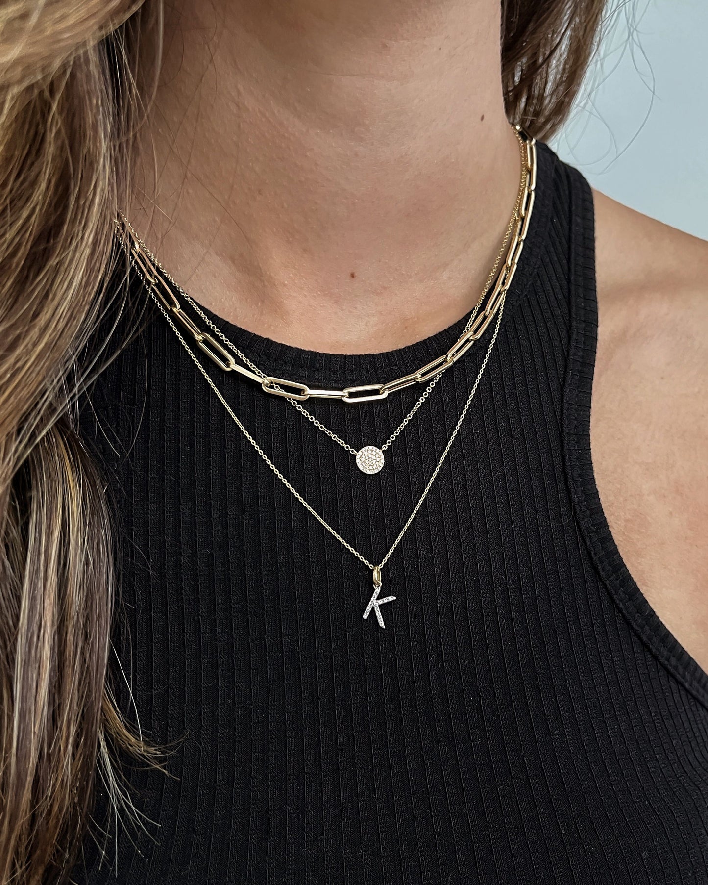 Diamond Initial Pendant