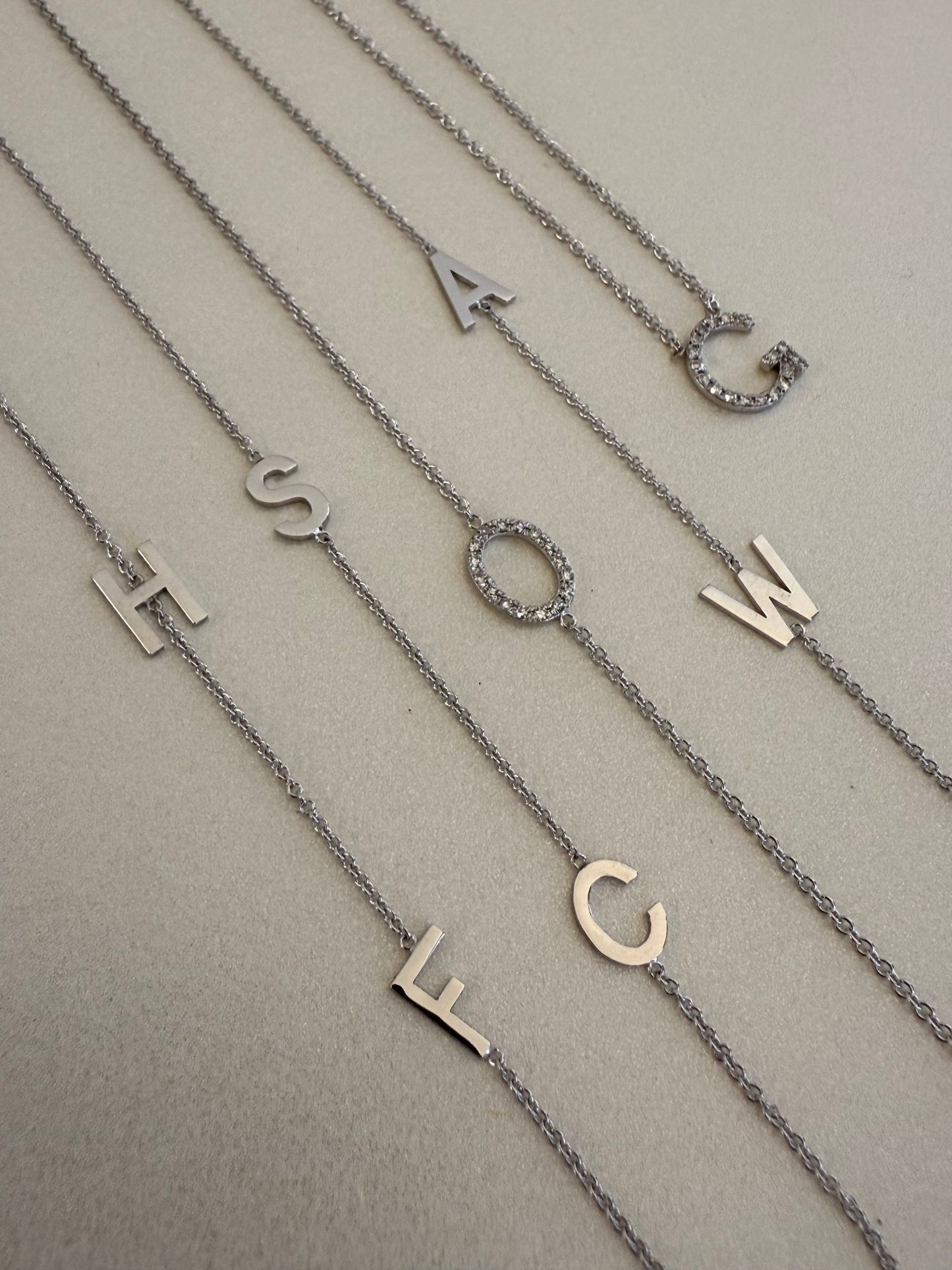 Diamond Initial Necklace