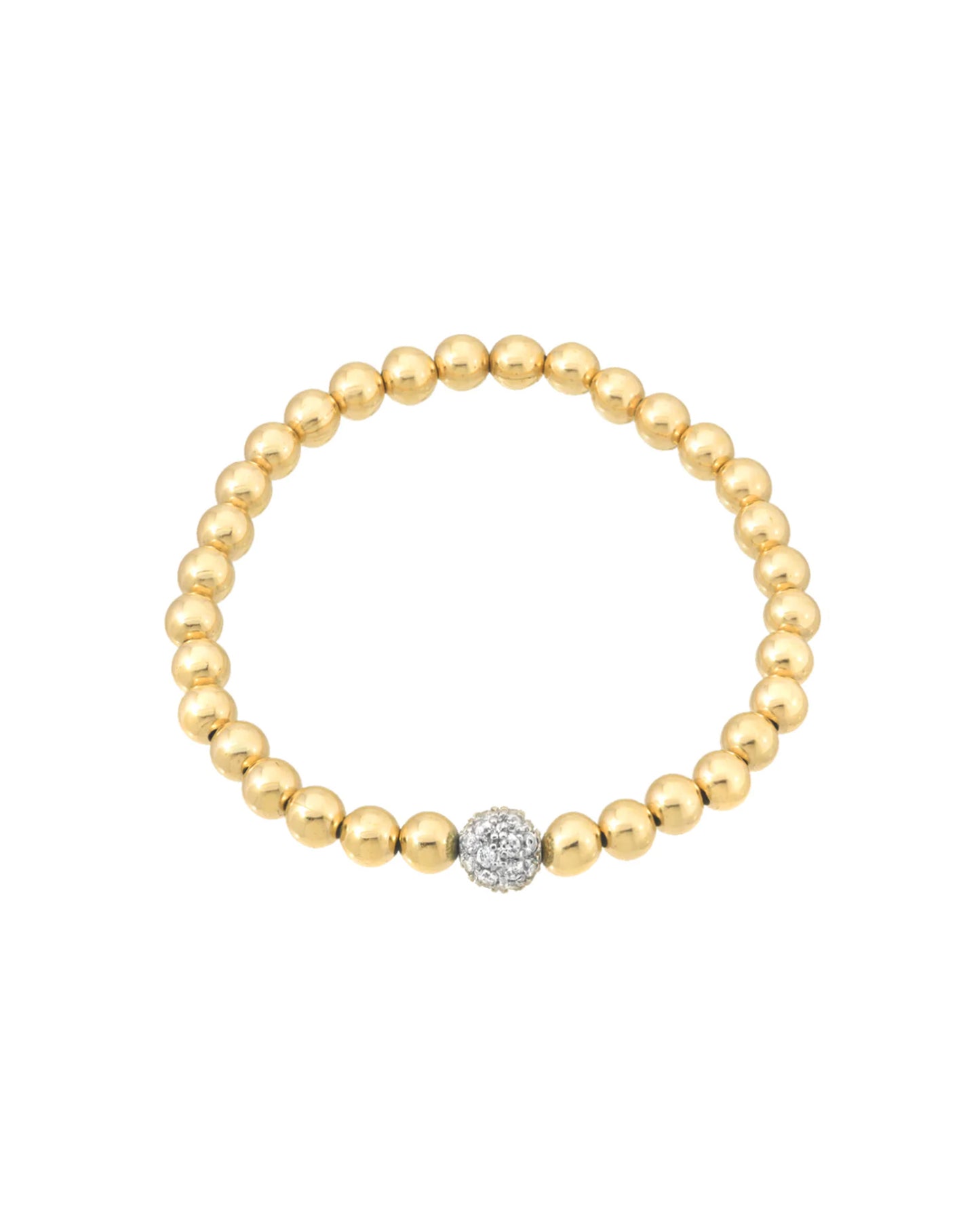 6mm Diamond Bead Bracelet