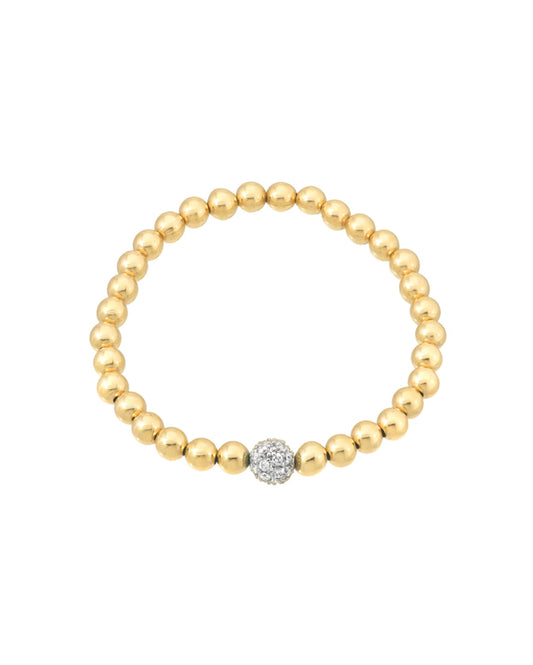 6mm Diamond Bead Bracelet