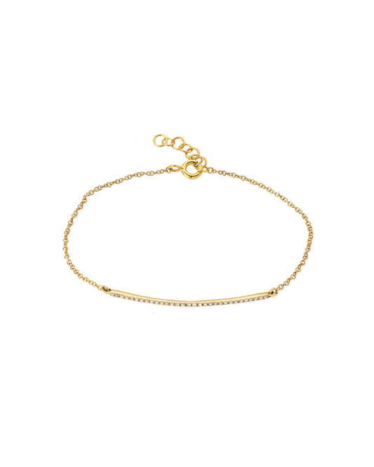 Diamond Pave Bar Bracelet