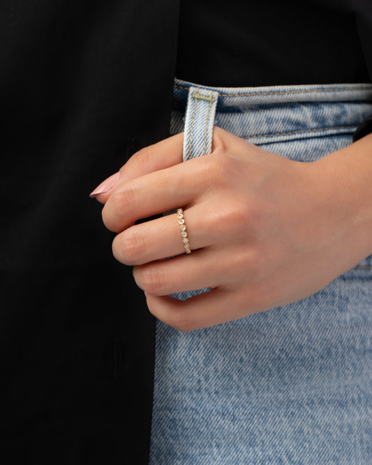 Diamond Bezel Eternity Band