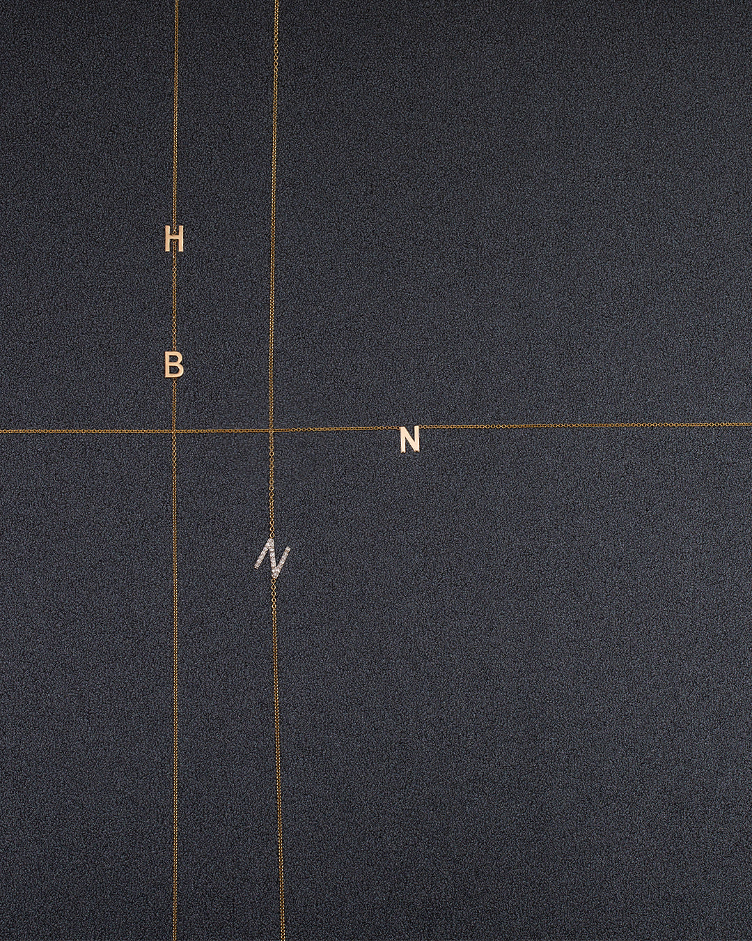 Double Side Initial Necklace