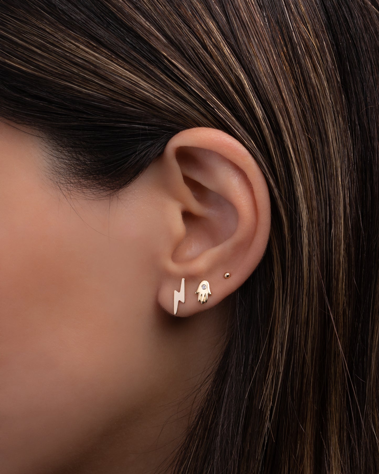 Lightning Bolt Studs