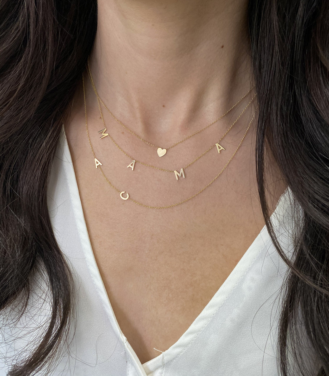 Double Side Initial Necklace