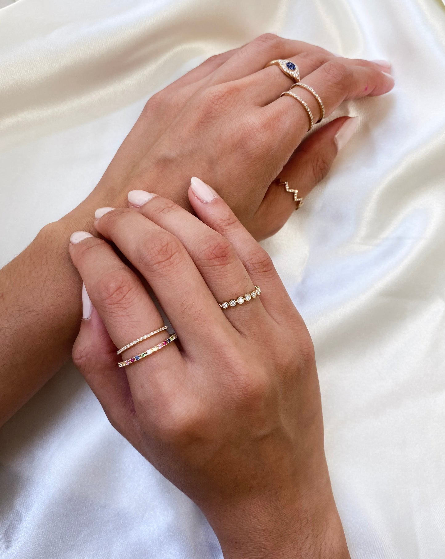 Diamond Zig Zag Ring