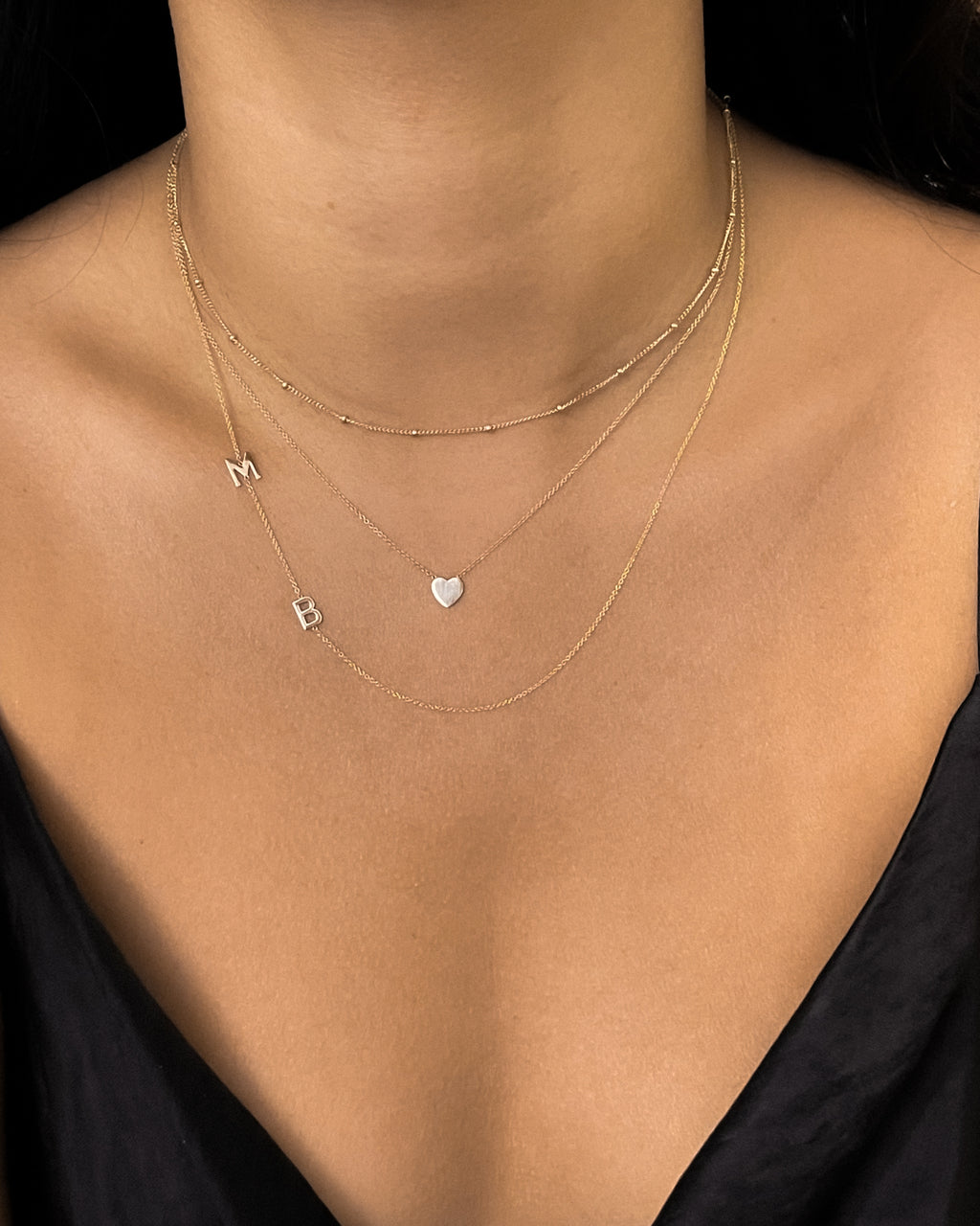 Double Side Initial Necklace