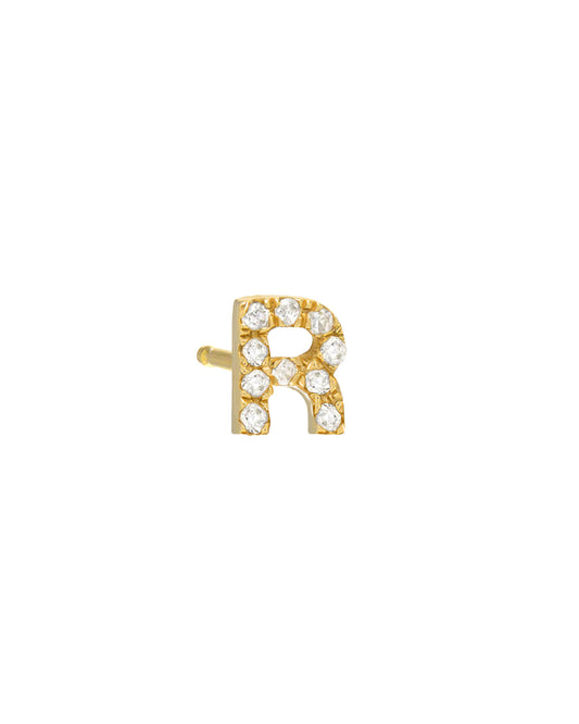 Diamond Initial Stud