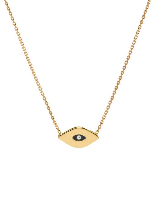 Enamel Evil Eye Necklace