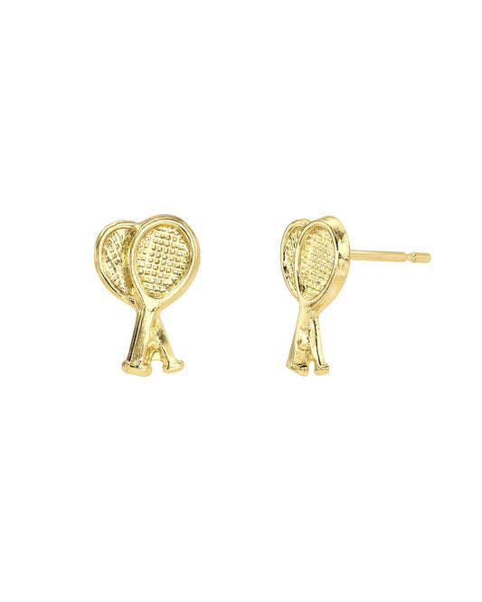 Tennis Racket Stud Earrings