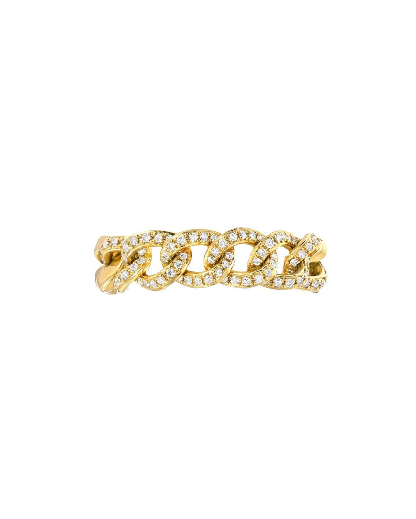 Diamond Cuban Link Ring