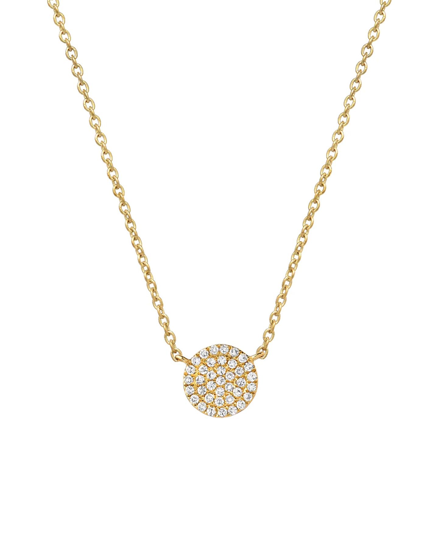 Diamond Disc Necklace