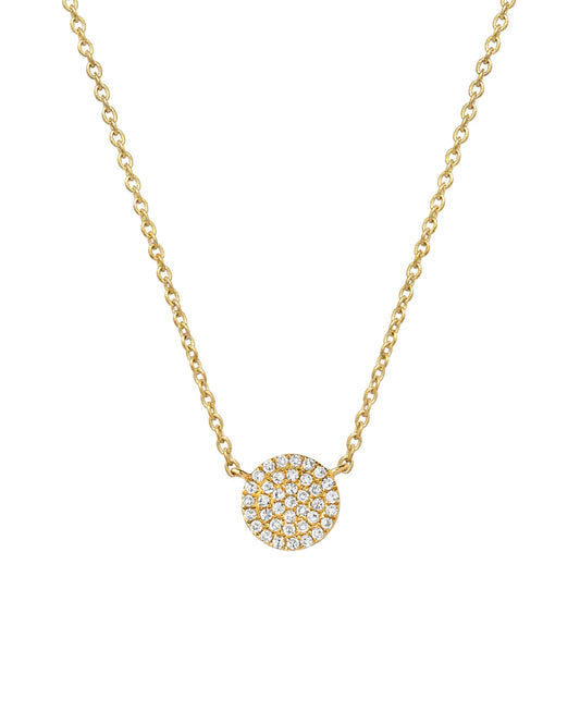 Diamond Disc Necklace