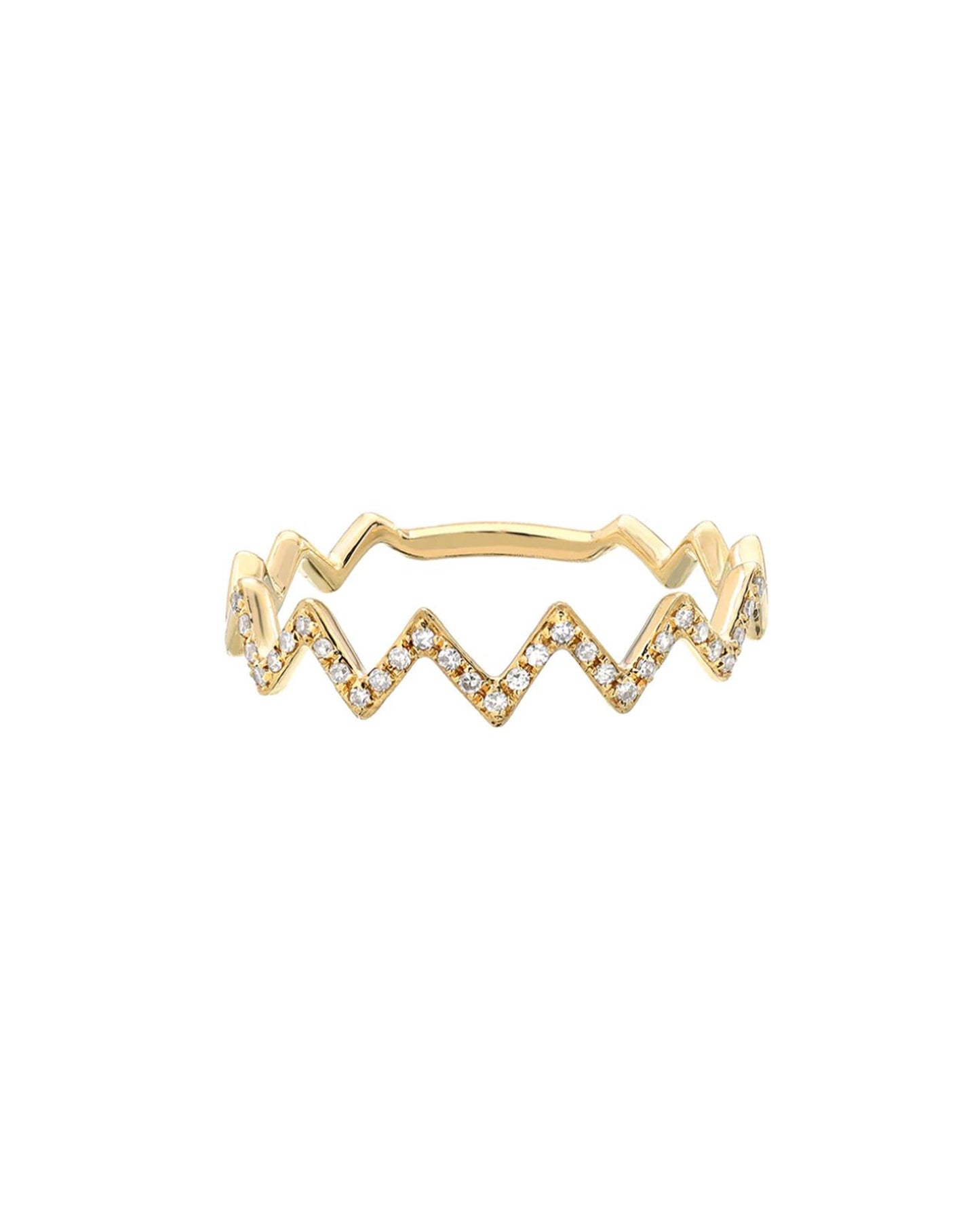 Diamond Zig Zag Ring