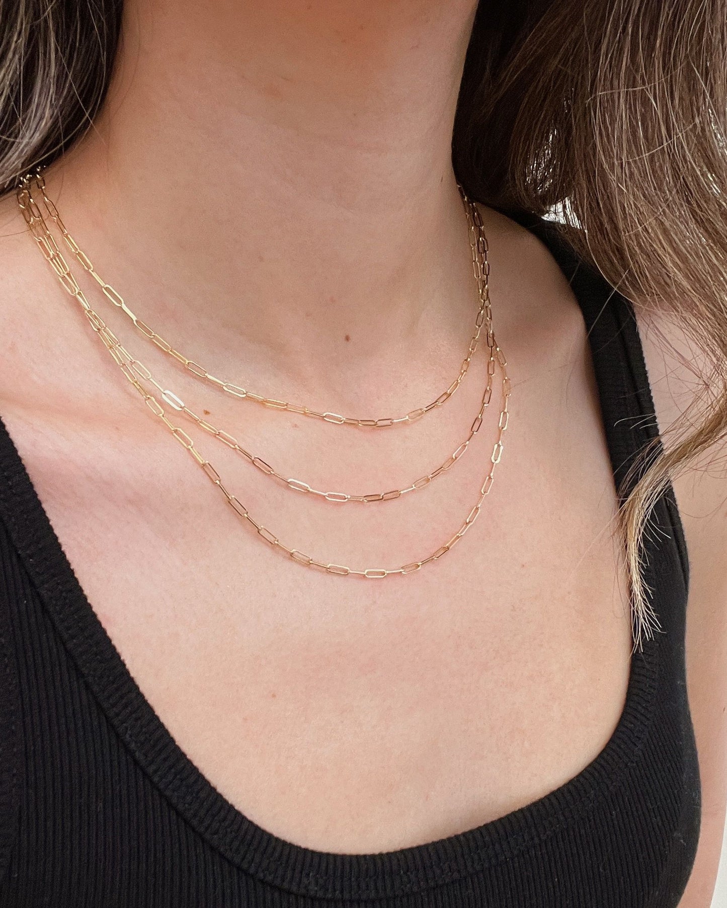 Thin Box Chain Necklace