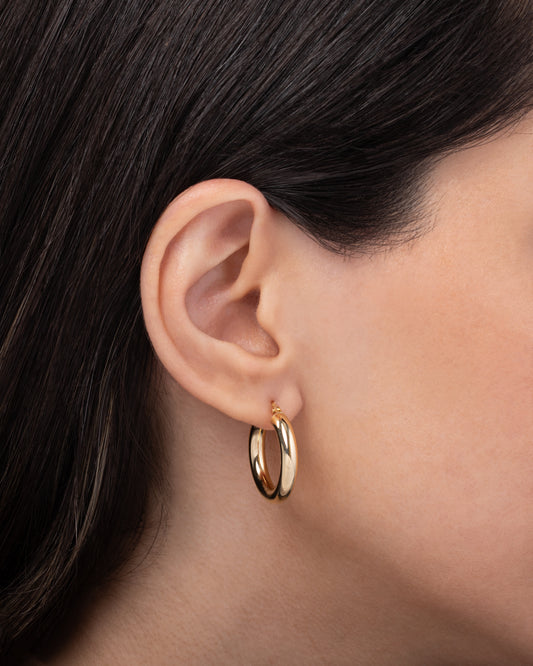 Thick Gold Hoops