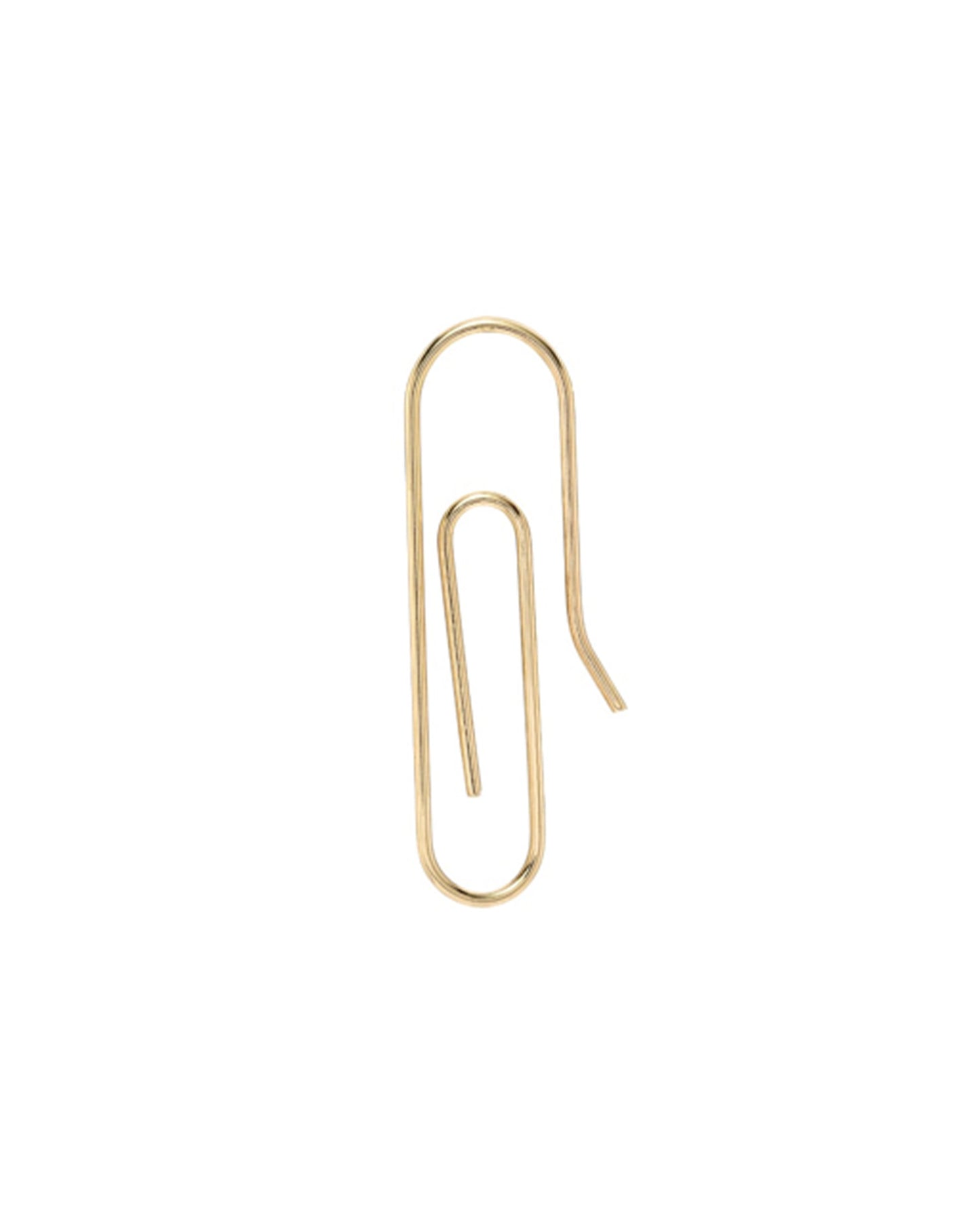 Gold Paper Clip Earring