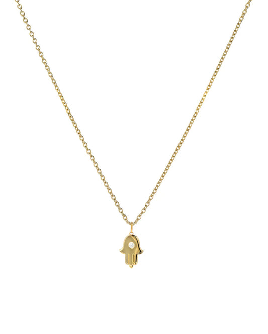 Diamond Hamsa Necklace