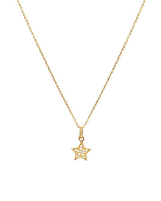 Diamond Pave Star Necklace