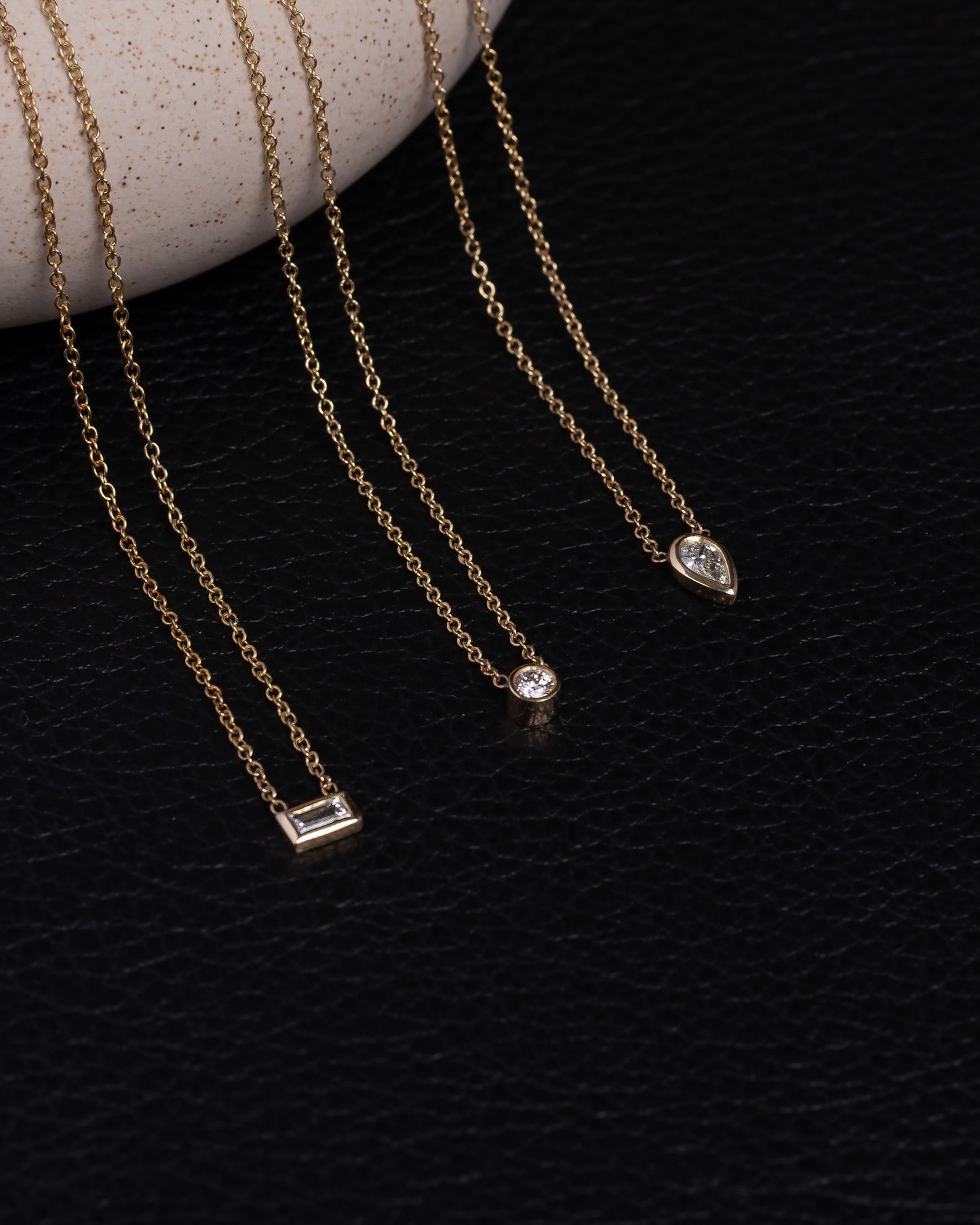 Diamond Baguette Necklace