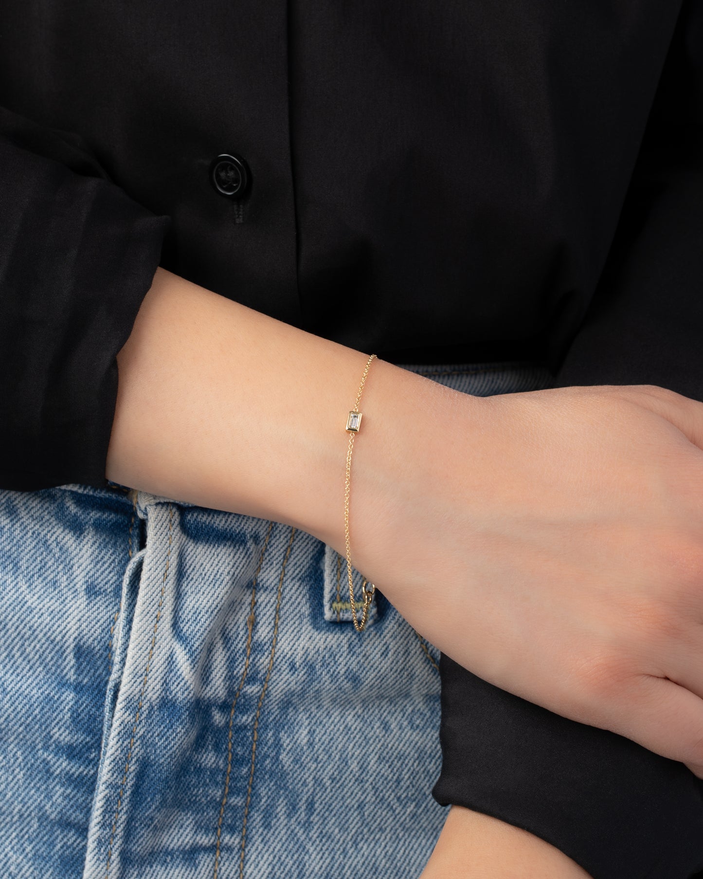 Diamond Baguette Bracelet