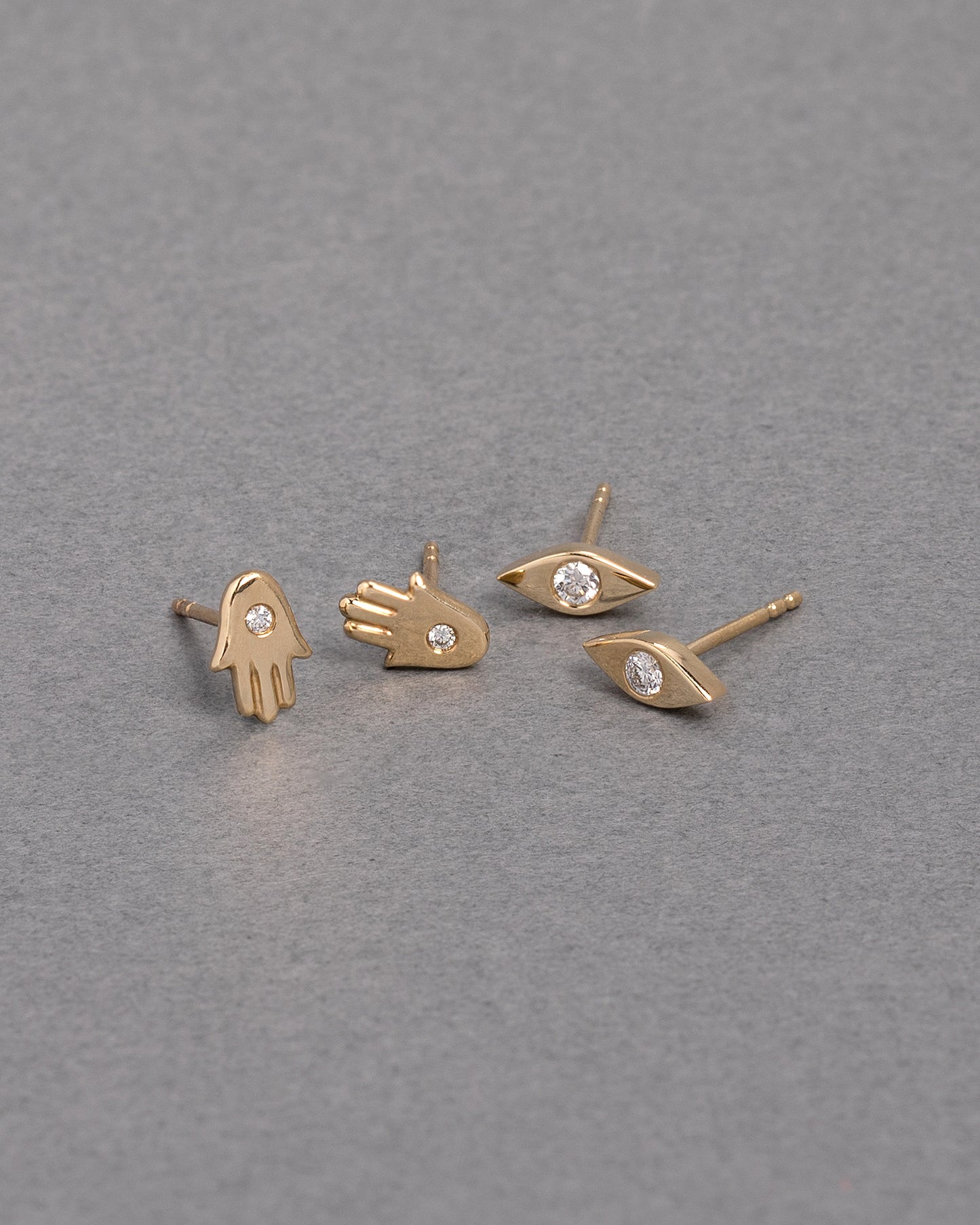 Diamond Hamsa Studs