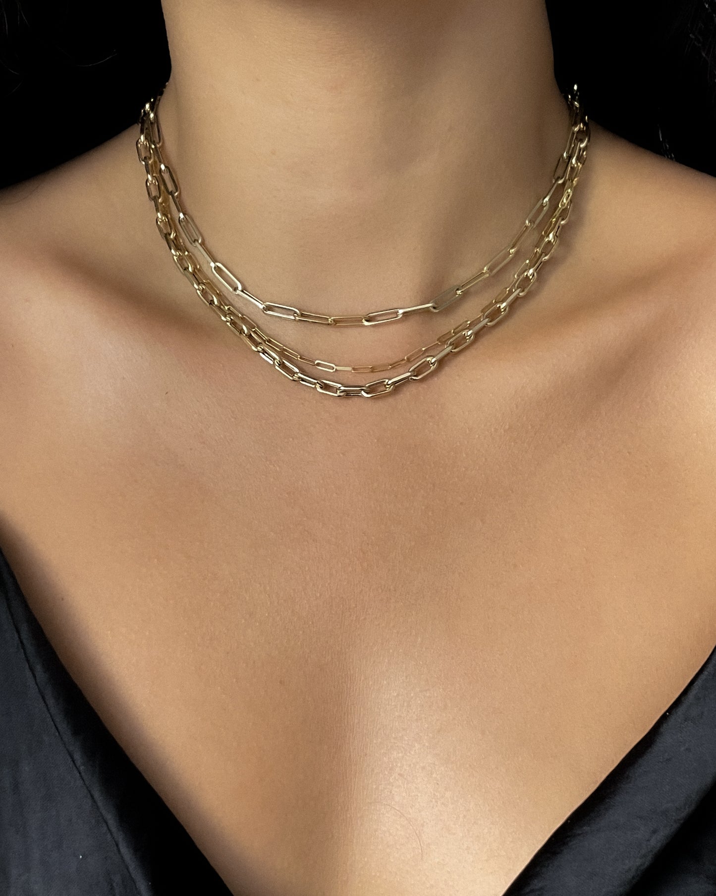Thin Box Chain Necklace